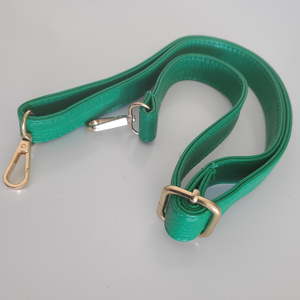 Adjustable crossbody leather strap